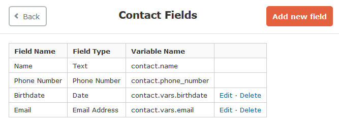 busycontacts adding multiple custom fields