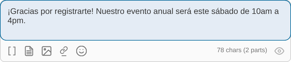 Unicode SMS character counter