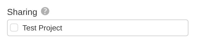 Sharing section of route settings