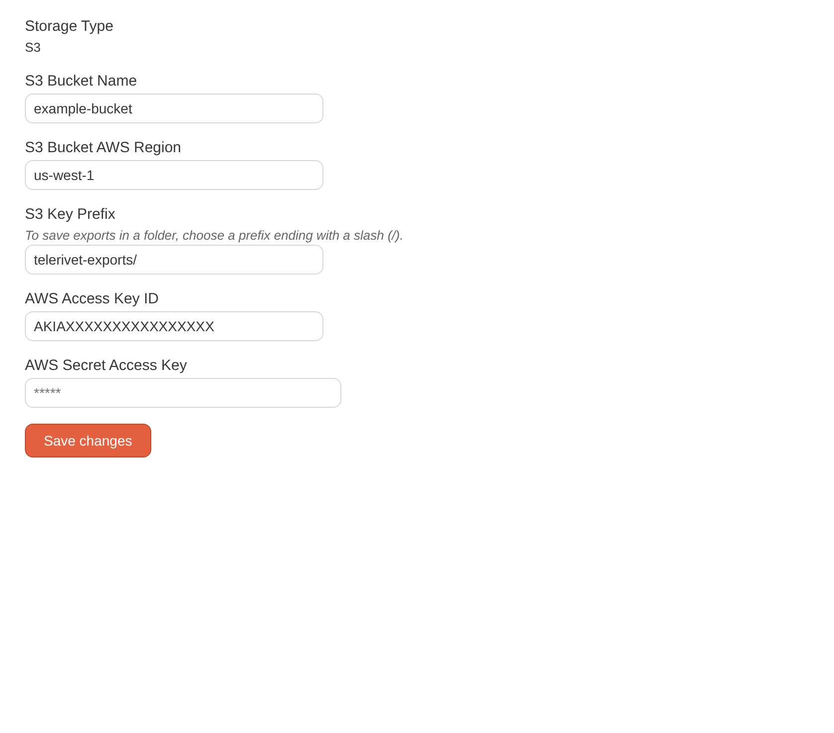 Configure Storage Provider page